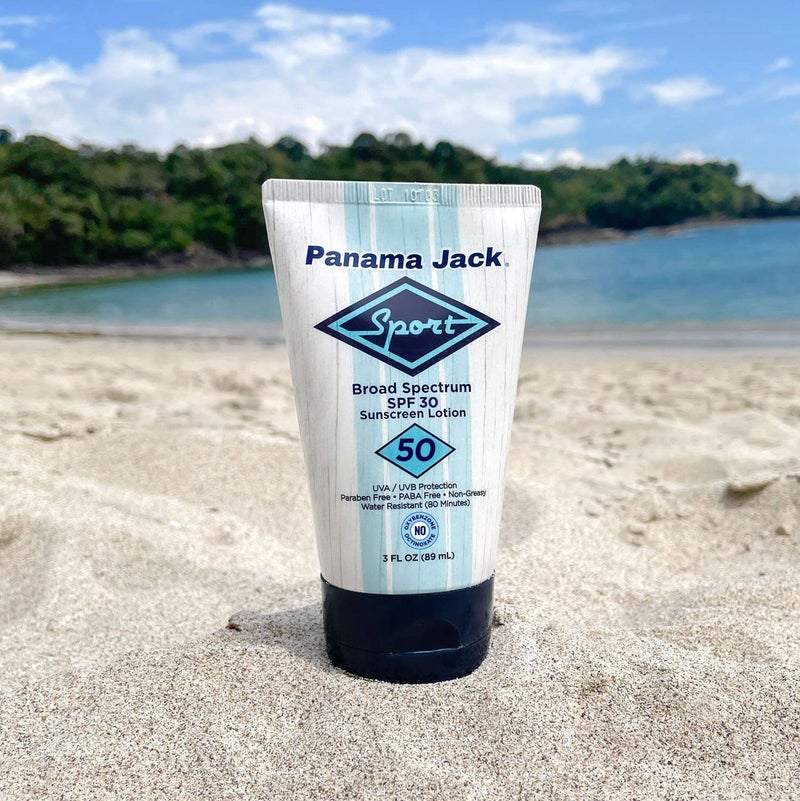 Panama Jack Sport Sunscreen Lotion - SPF 50, Broad Spectrum UVA/UVB Protection, Non-Greasy, PABA, Paraben, Gluten & Cruelty Free, 3 FL OZ (Pack of 1) - Image 2